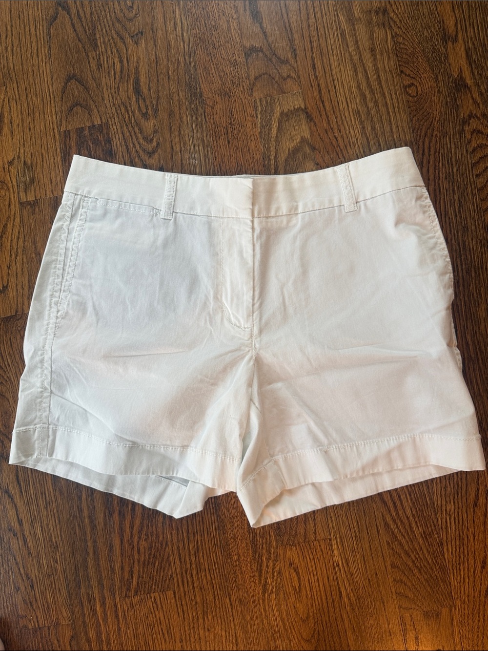 J. Crew White Cotton Shorts